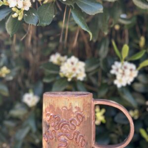 Ceramic Mug handmade Dinah Lopian brown