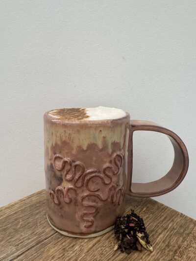 Ceramic Mug handmade Dinah Lopian brown