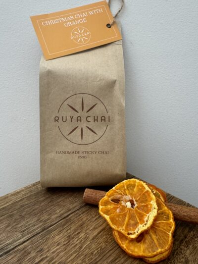 Christmas Sticky Chai 250grams with mandarins and orange